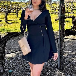H&M black mini dress